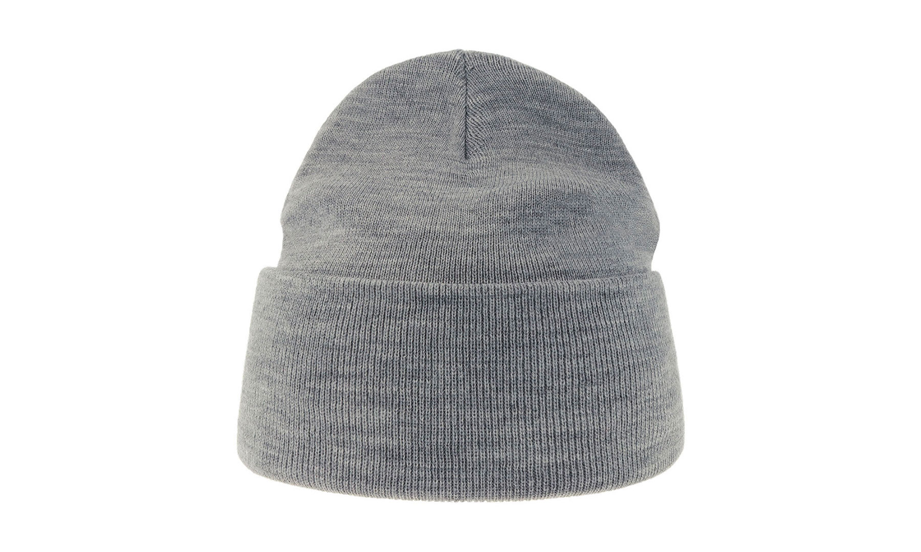 PURE-LIGHT-GREY-MELANGE-BEANIE-ACRYLIC-POLYLANA-FRONT-PURBGCME