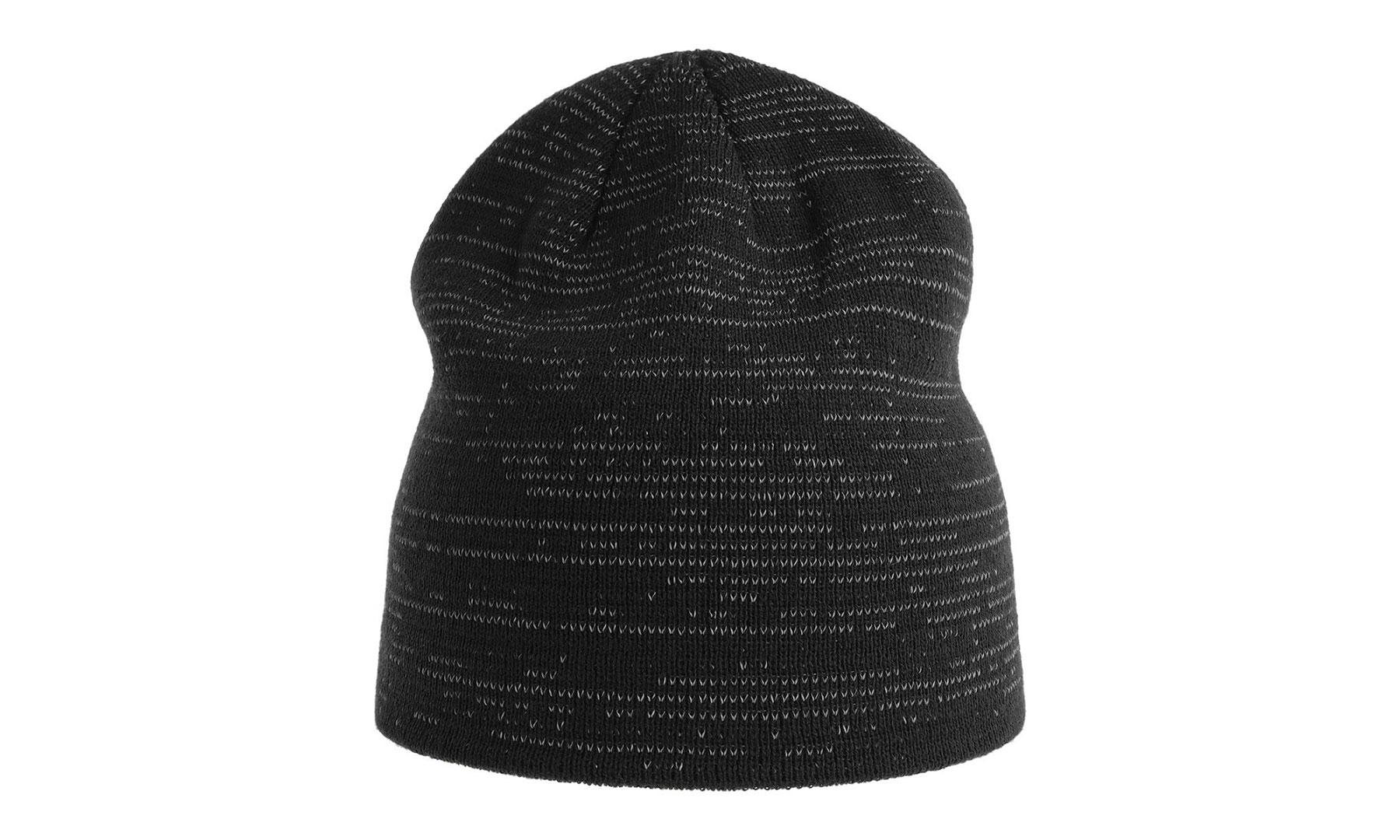 SHINE-BLACK-BEANIE-ACRYLIC-RECYCLED_POLYESTER-FRONT-SHIBNR-1